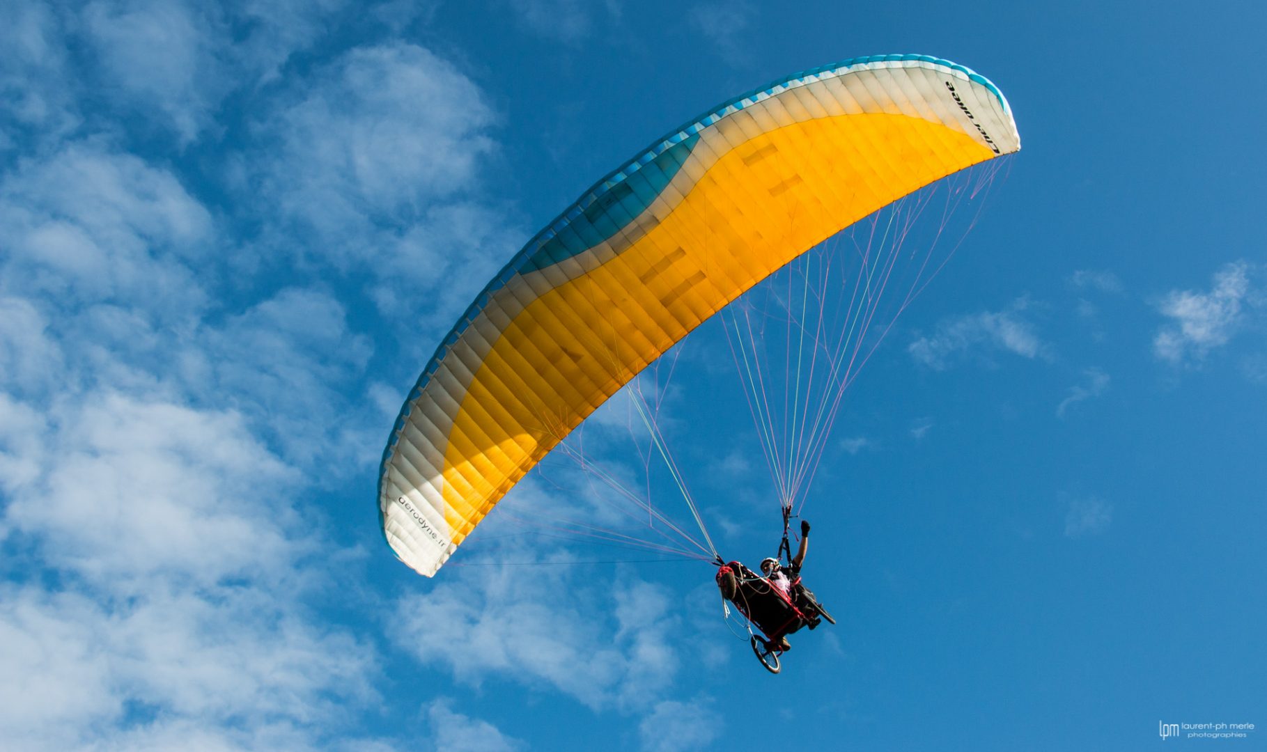 Parapente biplace chariot (les Pitroux)