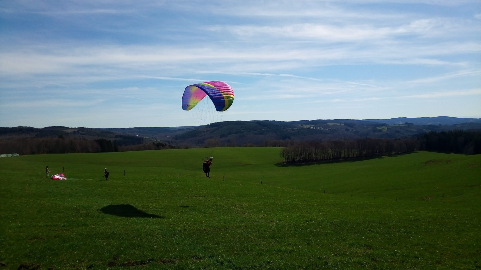 initiation parapente - pente école